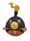 Angry Birds Space Lazer Bird Black Red Cape Plush 8" Stuffed Toy