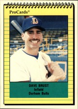 1991 Durham Bulls ProCards #1550 Dave Brust