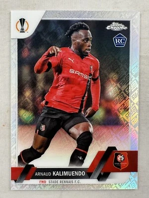 Arnaud Kalimuendo 2022-23 Topps Chrome UEFA UCC ToppsFractor RC #/52 SP Stade - Image 1 of 2