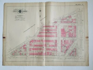 Antique WASHINGTON DC Northwest U Street MAP Real Estate Atlas Florida Ave 16th - Picture 1 of 12