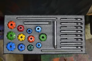 VALVE SEAT CUTTER SET CARBIDE TIPPED CARS KIA,HYUNDAI,MAZDA,NISAN,TOYOTA,MITSUBH - Picture 1 of 4