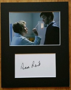 Anne Reid 'Doctor Who', hand signed mounted autograph.
