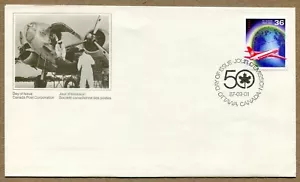 Kanada First Day Series 1987-09-01 Air Canada 50th. Anniversary 36¢ COVER - Bild 1 von 2