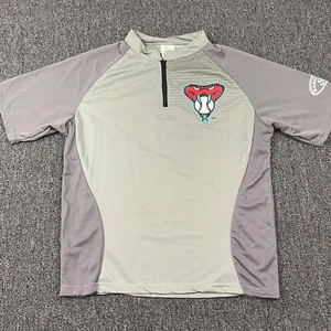 D-Backs Shirt Medium 1/4 Zip Baseball Short Sleeve Diamondbacks MLB T Ford - Picture 1 of 12