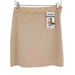 JOCKEY Skirt Slip Cream NEW Size S Half Slip Everyday Smoothing Stretch Soft