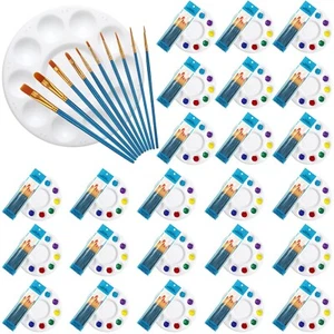 24 Sets Paint Brushes Pallete Set, 264 Pcs Painting Supplies Including 240 Ny... - Picture 1 of 7