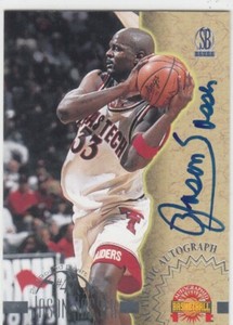 1996 Jason Sasser Score Board Autographed Edition ROOKIE AUTO - Texas Tech