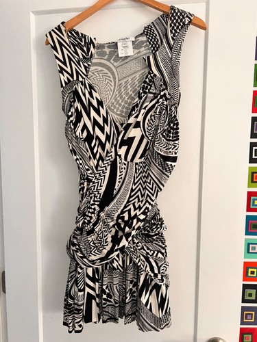 Abito geometrico Givenchy Paris couture bianco e nero