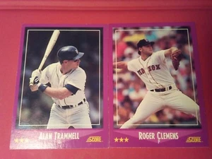 Lotto 2 carte Score Baseball 1988 (37 e 110) - Foto 1 di 2