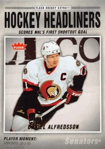 2006-07 Fleer Hockey Headliners #HL9 Daniel Alfredsson  **  Ottawa Senators  ** - Picture 1 of 2