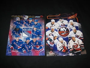 LOT (2) ISLANDERS & RANGERS 2004 2003 AUTHENTIC 8X10 VINTAGE COLOR PHOTOGRAPHS - Picture 1 of 2