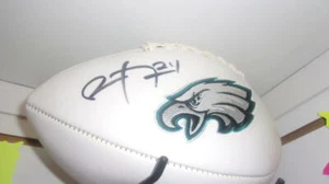 Ryan Mathews Philadelphia Eagles Signed Logo Football COA - Picture 1 of 1