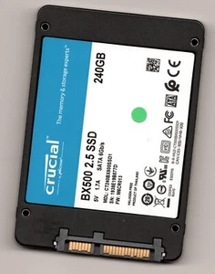Crucial BX500 CT240BX500SSD1 240 GB SATA III 2.5 in SSD (See Test Report) - Picture 1 of 2
