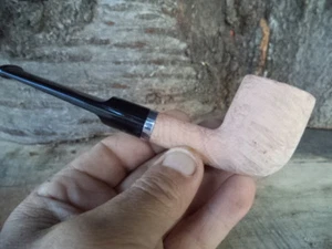 NERONE PIPA PIPE IN RADICA BRIAR MADE ITALY  RUSTIC NATURAL  F 31 NEW - Picture 1 of 6