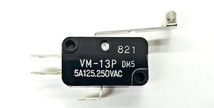 Mulon VM-13PDM5 ,SPDT- ON-(ON) Standard Roller Lever micro switch 5A @ 250 V AC - Picture 1 of 3