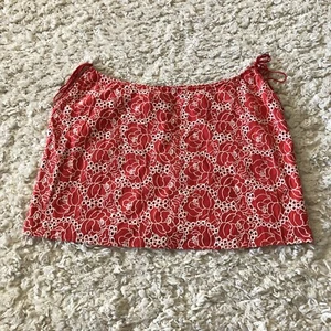 Buffalo David Bitton Skirt Womens Small Red Floral Embroidered Lined NWT - Picture 1 of 10