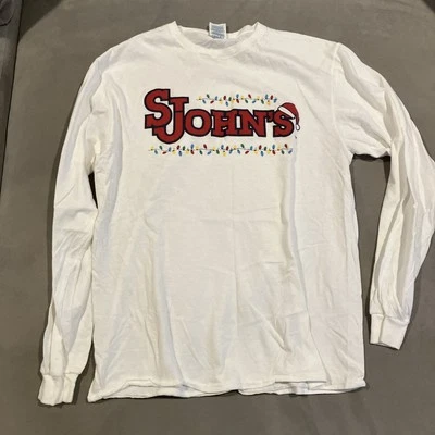 Awesome - ST. JOHNS UNIVERSITY - Holiday String Lights - Long Sleeve T Shirt - M - Image 1 of 3