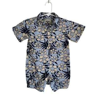 Pantalón Corto Pine Peak Blues Nordstrom Azul Una Pieza Manga Corta Tropical. Talla 12m Foto 1 de 4