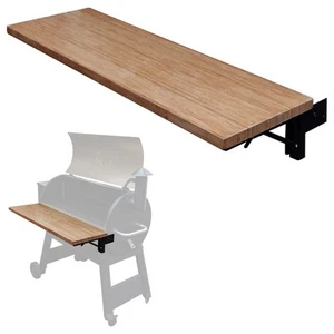37.5x12 Wood Folding Grill Shelf Accessory - Charcoal Grill Accessories for P... - Picture 1 of 6