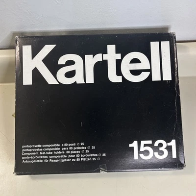 Kartell 1531 Test Tube Rack Holder 80-Place 25mm NOS Open Box Vintage Lab Stand - Image 1 of 4