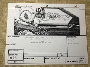 Star wars storyboards Empire Strikes Back movie props Millennium Falcon Art ESB - Picture 1 of 14