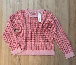 Neu Esprit Damen Strick Pullover Rosa Rot Mit Glitzer Gr. L - Bild 1 von 3