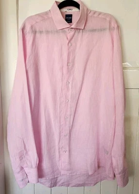 ABELARD Limited mens slim fit linen shirt size L - Image 1 of 4