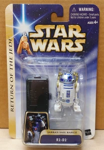 Star Wars Saga R2-D2 #5 2004 ERROR 2 Rt Legs Jabba's Sail Barge Gold Border ROTJ - Picture 1 of 10