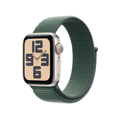 Apple Watch SE2 Gen 40mm GPS Starlight Case Lake Green Loop MXEH3LL/A Very Good - Image 1 of 4