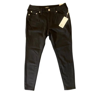 True Religion Jennie Curvy Mid Rise Super Skinny Jeans Black Women Size 30 NWT - Image 1 of 4