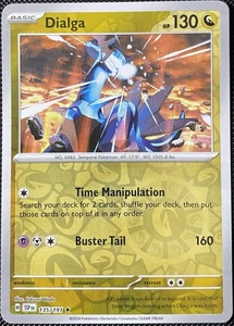 Dialga 135/191 Sv08: Surging Sparks Reverse Holo - Carta Pokémon - Imagen 1 de 2