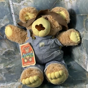 Peluche orsacchiotto vintage Xavier Roberts Furskins Dudley Furskin 20" 1985 - Foto 1 di 13