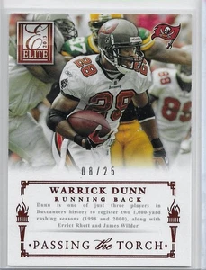 Panini Elite Passing the Torch 2013 Red Warrick Dunn & Doug Martin #14 Bucs/25 - Imagen 1 de 2