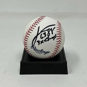 Joe Andruzzi Autografiado NFL New England Patriots 3X Campeones ROML Béisbol JSA - Imagen 1 de 2