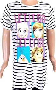 FROZEN EISKÖNIGIN 152 T- SHIRT GLITZER DISNEY ELSA ANNA LONG KURZARM EISZAUBER - Bild 1 von 17