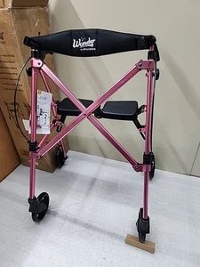 Stander Wonder 4250-RR Lightweight Folding Space Saver Mobility Rolling Walker - Picture 1 of 21