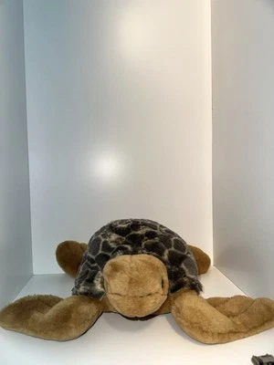 Vintage Plush 12" Green Tan Land Turtle Fiesta  #1060 Stuffed Animal - Image 1 of 4