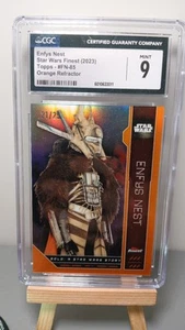 Enfys Nest Orange Refractor /25 Topps Finest Star Wars A Solo Story CGC 9 Mint - Picture 1 of 2