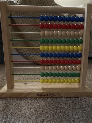 Juguete clásico de madera para contar ábaco Melissa and Doug con 100 cuentas Foto 1 de 2