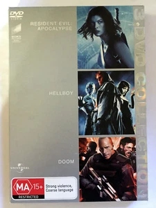 Resident Evil Apocalypse / Doom / Hellboy (3-Disc Boxset, DVD 2008) PAL Region 4 - Picture 1 of 1