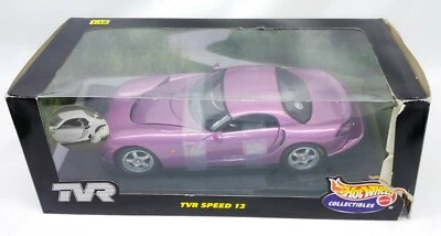 1/18 Hot Wheels TVR Speed 12 Diecast Collectable NIB. Purple - Image 1 of 4