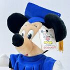Graduation Mickey Mouse NWT Vintage 1996 Disney Parks Exclusive Plush Blue Robe