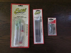 LOT Excel USA Knife Set K1 K2 19062, Pull Out Saw Blade 5.5" 30491, Gouges 20370 - Picture 1 of 13