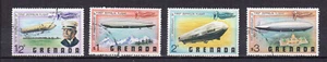 Grenada Grenade 1978 75e anniversaire du Zeppelin 4 timbres oblitérés /TE2962 - Picture 1 of 1