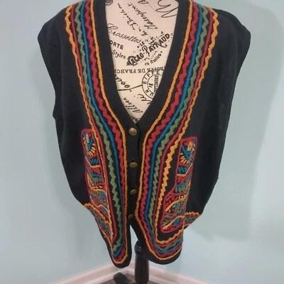 Cambridge Dry Goods Vintage Sweater Vest large knit - Image 1 of 4