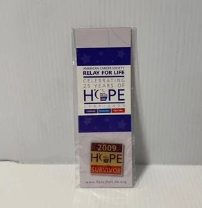 Relay For Life 2009 Survivor Emaille Hoffnung Pin American Cancer Society versiegelt - Bild 1 von 2
