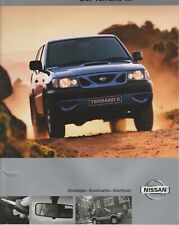 Brochure Nissan Terrano II September 2000 Specifications Equipment Prices