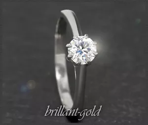 Brillant Damen Ring aus 585 Weißgold; 0,56ct Diamant in River E, Si1-2; 14 Karat - Bild 1 von 9
