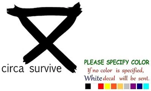 Circa Survive Rock Music Graphic Die Cut decal sticker Car Truck Boat Window 6" - Picture 1 of 3