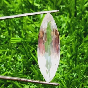22 Ct CERTIFIED Marquise Shape White Montana Sapphire Loose Gemstone - Picture 1 of 6